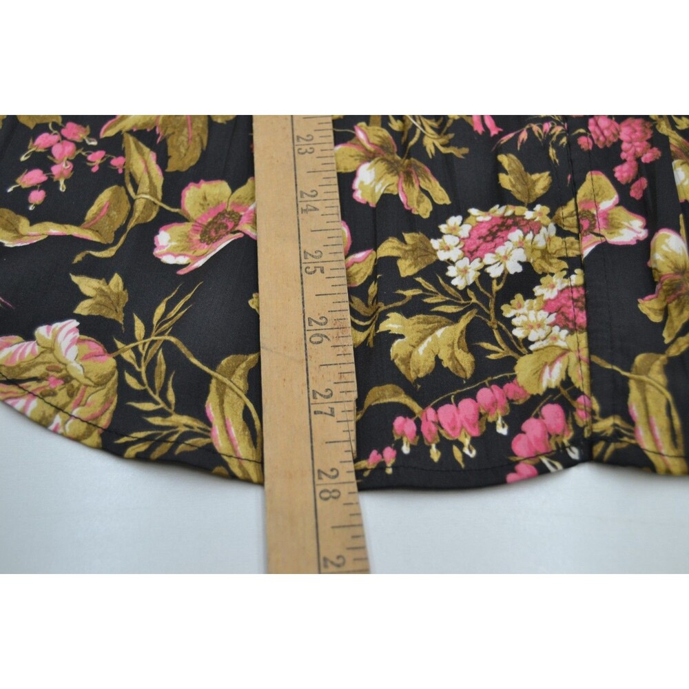 NWT Anthropologie Tunic Top Blouse Shirt Size M Deep-V Floral Long Sleeve Boho - Picture 13 of 13
